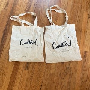Catbird canvas bags
